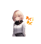 金髪ショートの女の子（個別スタンプ：1）