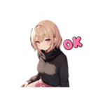 金髪ショートの女の子（個別スタンプ：2）