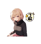 金髪ショートの女の子（個別スタンプ：6）