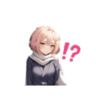 金髪ショートの女の子（個別スタンプ：7）