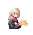 金髪ショートの女の子（個別スタンプ：8）