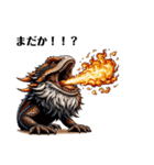 フトアゴのスタンプ  bearded dragon（個別スタンプ：4）