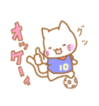 サッカー好きのネコのスタンプ（個別スタンプ：1）