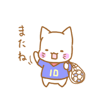 サッカー好きのネコのスタンプ（個別スタンプ：3）