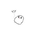 気高き文鳥ばーぶ雪さん ぽりてぃっく（個別スタンプ：2）