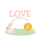 らいおんとうさぎ詰め合わせ（個別スタンプ：2）