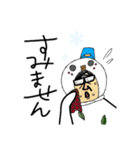 雪だるさんなおやじさん 手書き文字（個別スタンプ：10）