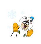 雪だるさんなおやじさん 手書き文字（個別スタンプ：34）