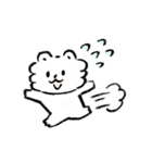 寒い季節のフワフワ！しろくま（個別スタンプ：15）