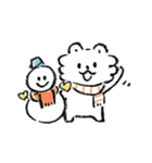 寒い季節のフワフワ！しろくま（個別スタンプ：25）