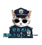 かわいい猫警察の日常会話（個別スタンプ：3）