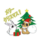 ステキな1日を願うウサギさん【冬】（個別スタンプ：5）