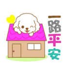 わんこ日和(白プードル)③-toYvu-（個別スタンプ：24）