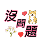 大きな文字でかわいい柴犬の日常セリフ（個別スタンプ：9）