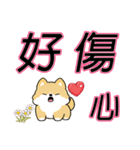 大きな文字でかわいい柴犬の日常セリフ（個別スタンプ：27）