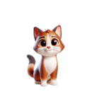 (40個) 3Dアート ねこフレンズ（個別スタンプ：13）