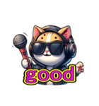 DJキャット ジョー（個別スタンプ：5）