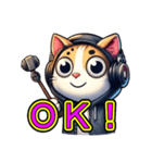 DJキャット ジョー（個別スタンプ：7）