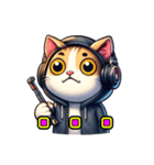 DJキャット ジョー（個別スタンプ：8）