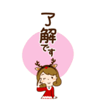 クリスマス♡カチューシャ主婦【BIG】（個別スタンプ：7）