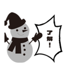 雪だるで会話スタンプ（個別スタンプ：10）