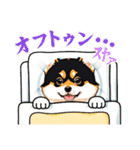 柴犬黒柴モデル40-1（個別スタンプ：32）