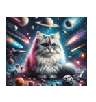 宇宙の中の猫4（個別スタンプ：1）