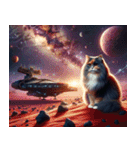 宇宙の中の猫4（個別スタンプ：4）
