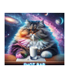 宇宙の中の猫4（個別スタンプ：21）