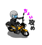 黄色いミニバイクでGO！（個別スタンプ：5）