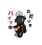 黄色いミニバイクでGO！（個別スタンプ：24）