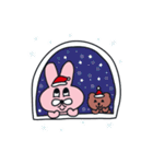 ピンクーとブクのクリスマス（個別スタンプ：9）