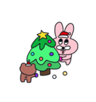 ピンクーとブクのクリスマス（個別スタンプ：21）