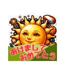 1年中使えるリアル月と太陽（個別スタンプ：13）