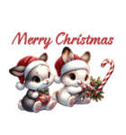 クリスマスからお正月まで使える動物たち（個別スタンプ：2）