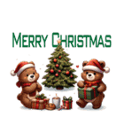 クリスマスからお正月まで使える動物たち（個別スタンプ：3）