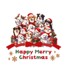 クリスマスからお正月まで使える動物たち（個別スタンプ：4）