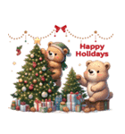 クリスマスからお正月まで使える動物たち（個別スタンプ：5）