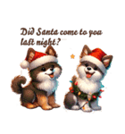 クリスマスからお正月まで使える動物たち（個別スタンプ：8）