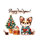 クリスマスからお正月まで使える動物たち（個別スタンプ：10）