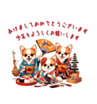 クリスマスからお正月まで使える動物たち（個別スタンプ：12）