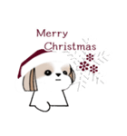 シーズースタンプ-冬 Stickers_Shih Tzu_k（個別スタンプ：2）