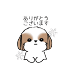 シーズースタンプ-冬 Stickers_Shih Tzu_k（個別スタンプ：6）