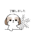 シーズースタンプ-冬 Stickers_Shih Tzu_k（個別スタンプ：15）
