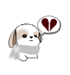 シーズースタンプ-冬 Stickers_Shih Tzu_k（個別スタンプ：18）