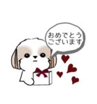 シーズースタンプ-冬 Stickers_Shih Tzu_k（個別スタンプ：25）