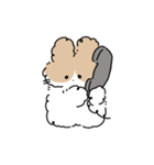 もこもこうさぎのラインスタンプ（個別スタンプ：9）