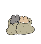 もこもこうさぎのラインスタンプ（個別スタンプ：35）