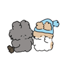 もこもこうさぎのラインスタンプ（個別スタンプ：40）