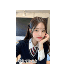 JPN かわいい韓国の制服の女の子（個別スタンプ：6）